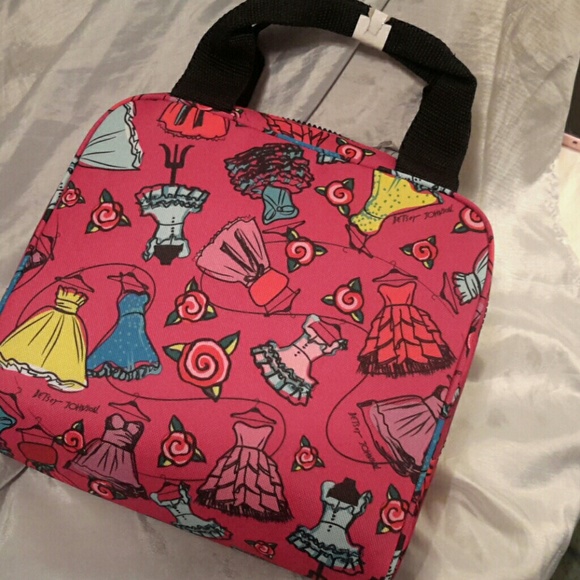 Betsey Johnson dress print lunch bag - Picture 5 of 5